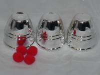 Cups & Balls - Chrome Plastic
