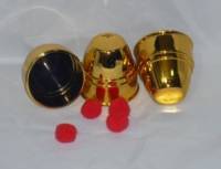 Cups & Balls - Golden - Plastic