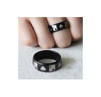 Wizard PK Ring (Black, 20mm, Card Picture)