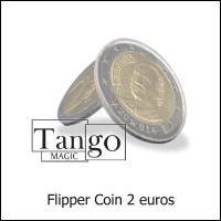 Magnetic Flipper Coin (2 Euro) by Tango Magic - Trick